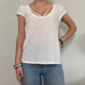 white free people tee